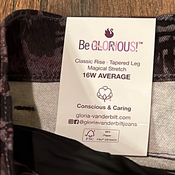 👖 NWT Gloria Vanderbilt brand women’s “Amanda” style jeans - Picture 6 of 11